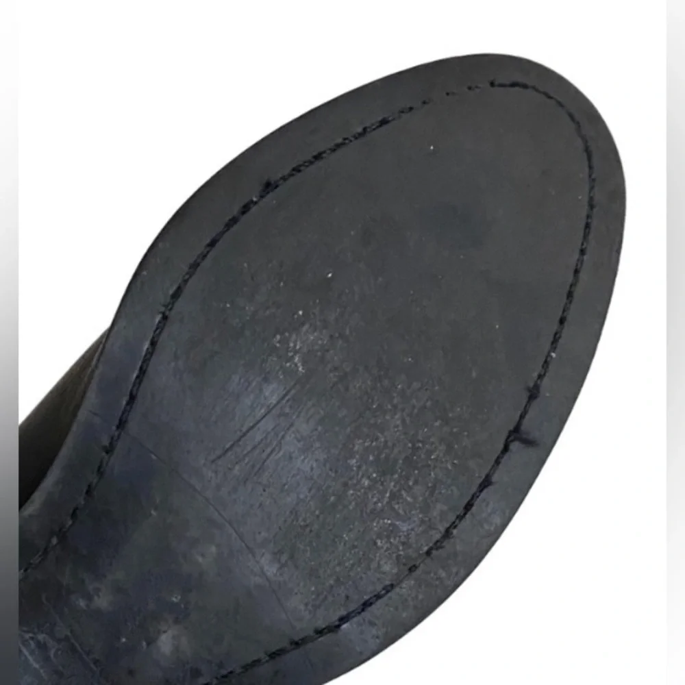 Country Road Black Leather Chelsea Ankle Boots
